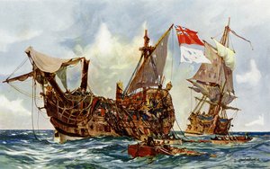 ノッティンガムによる火星の捕獲 作： Charles Edward Dixon