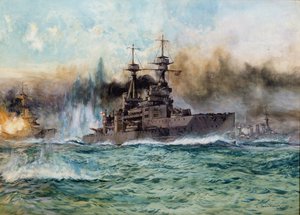 1924年のユトランドの戦いでのHMSヴァンガード