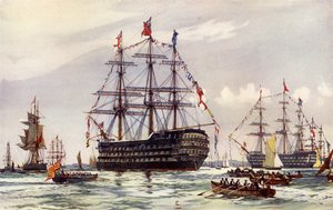 1845年のスピットヘッドレビューでの女王 作： Charles Edward Dixon