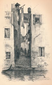 ヴェネツィアの街、1895 作： Charles Edward Holloway