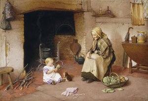 おばあちゃんへの訪問 作： Charles Edward Wilson
