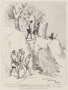 ローデシアの台頭、グウェロ近くの花崗岩コピエスでの戦い 作： Charles Edwin Fripp