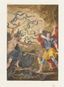 モンテスキュー作の小説「ニニドス神殿ルテンプルドグニデ」のイラスト、1794年 作： Charles Eisen