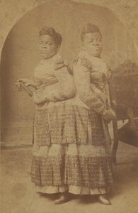 1880 年代から 1890 年代のミリーとクリスティン マッコイの卵白プリント。 作： Charles Eisenmann