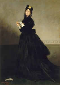 La Dame aux gants The Lady with the Glove、1869年。 作： Charles Emile Auguste Carolus Duran