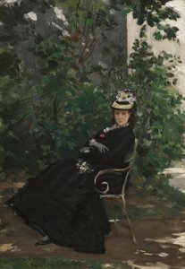 アリス・ホシェッド夫人の肖像」1872-78年頃（油彩・キャンバス 作： Charles Emile Auguste Carolus Duran