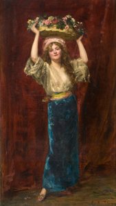 フラワーガール 作： Charles Emile Auguste Carolus Duran
