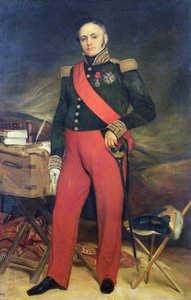 伯爵ベルトラン・クローゼル、フランス元帥 (1772-1842) 作： Charles Emile Callande de Champmartin