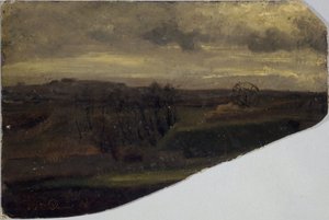 パリ近郊の田舎 作： Charles Emile Cuisin