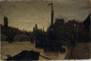 ポン・デ・ザール、1870年頃（絵画） 作： Charles Emile Cuisin