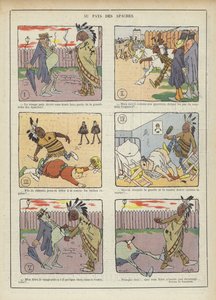 アパッチの土地で。ル・リールのイラスト 作： Charles Emile Egli