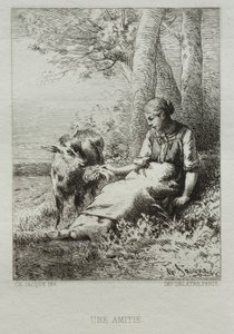 愛情。 作： Charles Emile Jacque