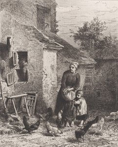 中庭の隅、1864年。