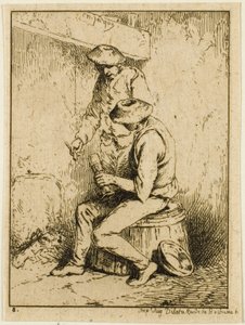 酒飲み 作： Charles Emile Jacque