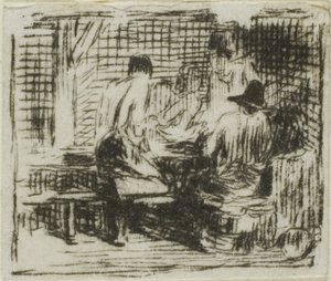 酒飲み 作： Charles Emile Jacque