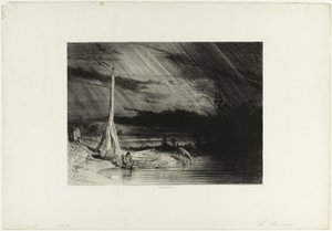 漁師 作： Charles Emile Jacque