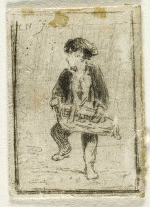 ハーディ・ガーディ選手 作： Charles Emile Jacque