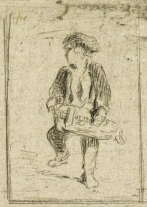 ハーディ・ガーディ選手 作： Charles Emile Jacque