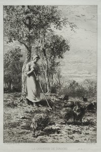 トルコの守護者。 作： Charles Emile Jacque