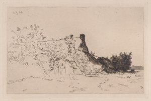 グレート コテージ ケルカシエ、1875 年。 作： Charles Emile Jacque