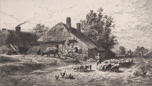 ハムレット、1867年。 作： Charles Emile Jacque
