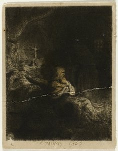 僧侶の祈り 作： Charles Emile Jacque