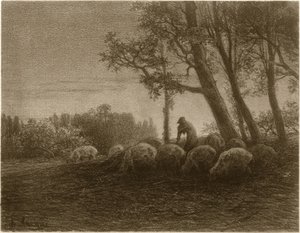 ポエティック・トワイライト 作： Charles Emile Jacque