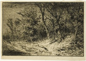 森の端の道 作： Charles Emile Jacque