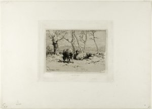羊 作： Charles Emile Jacque