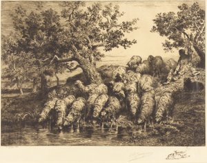  作： Charles Emile Jacque