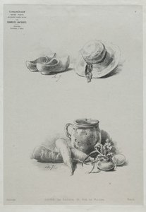 静物 作： Charles Emile Jacque