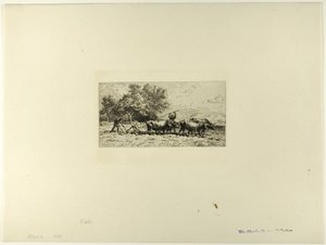 牛のチーム 作： Charles Emile Jacque