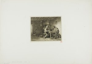 カードプレーヤー 作： Charles Emile Jacque