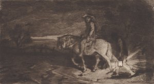 キャバリア、1848年。 作： Charles Emile Jacque