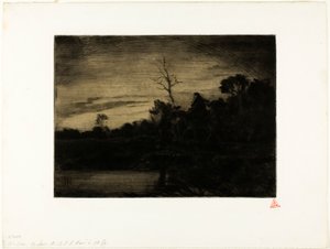 エジプトへの逃避 作： Charles Emile Jacque