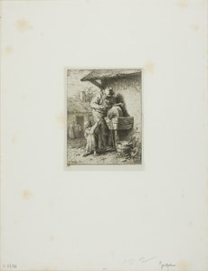 ナイフグラインダー 作： Charles Emile Jacque