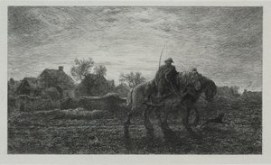 朝。 作： Charles Emile Jacque