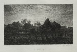 朝。 作： Charles Emile Jacque