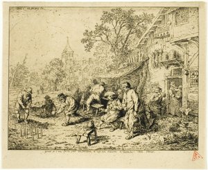 ナインピン・プレイヤーズ 作： Charles Emile Jacque