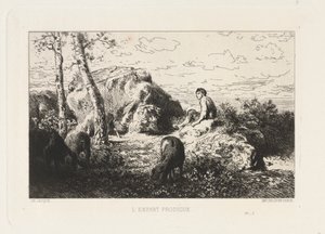 放蕩息子 作： Charles Emile Jacque