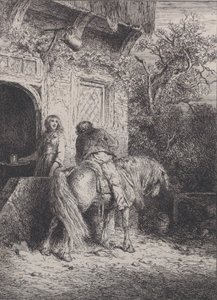 ライダー、カリフォルニア州。 1845年。 作： Charles Emile Jacque
