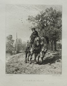 トウパス 作： Charles Emile Jacque