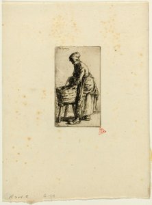 洗濯女 作： Charles Emile Jacque