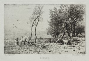 冬 作： Charles Emile Jacque