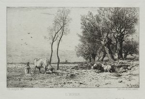 冬。 作： Charles Emile Jacque