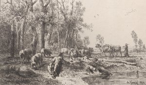 1864年の冬。 作： Charles Emile Jacque