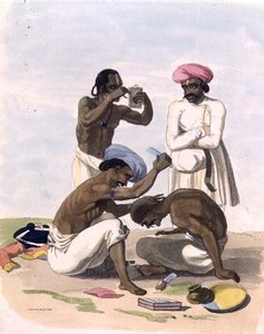 バーバーズ、「Oriental Drawings」のプレート17、パブ。1806年（アクアチント）。