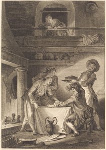 うなぎのパテ 作： Charles Emmanuel Patas after Jean Honoré Fragonard