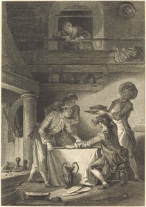 うなぎのパテ 作： Charles Emmanuel Patas after Jean Honoré Fragonard