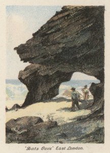 南アフリカ：「コウモリの洞窟」、イースト・ロンドン（カラーリトグラフ） 作： Charles Ernest Peers